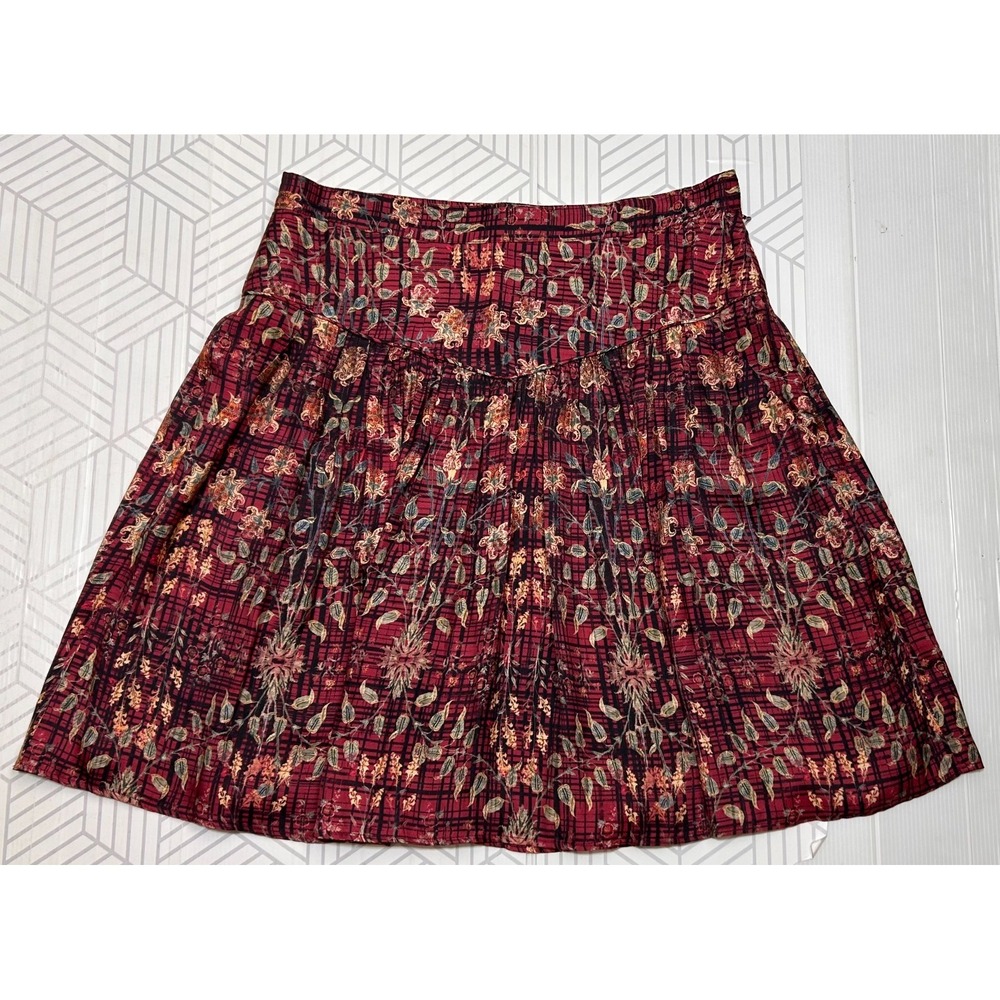 Peruvian Connection Size 14 XL Visc Silk Blend Pockets A Line Skirt Gorgeous c
